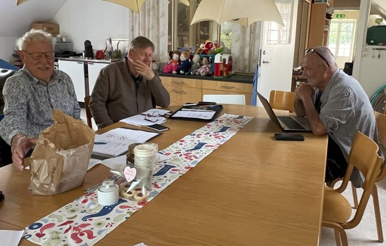 Vi hade ett styrelsemöte vid Vibble Kapel 