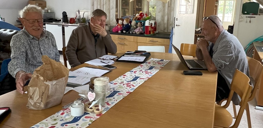 Vi hade ett styrelsemöte vid Vibble Kapel 