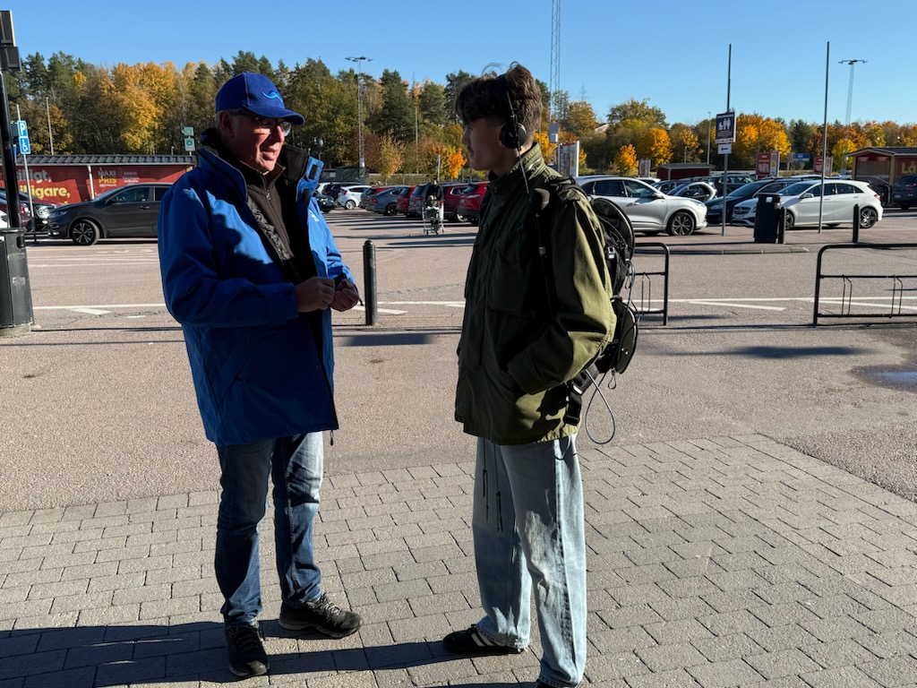 Besök av Leonard Lähteenmäki från P4 Västmanland