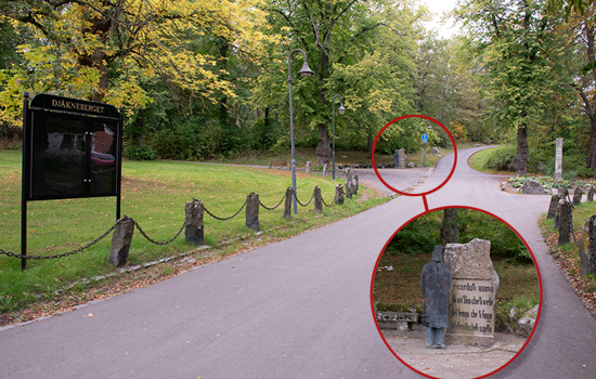 Sam Lidmans staty på Djäkneberget  Foto: Elisabeth Löfberg