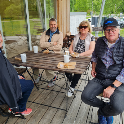 Fika vid Anundshög, foto: Agneta Näsström