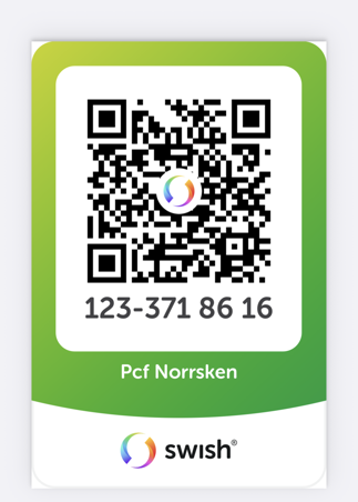 QR kod för inbetalning