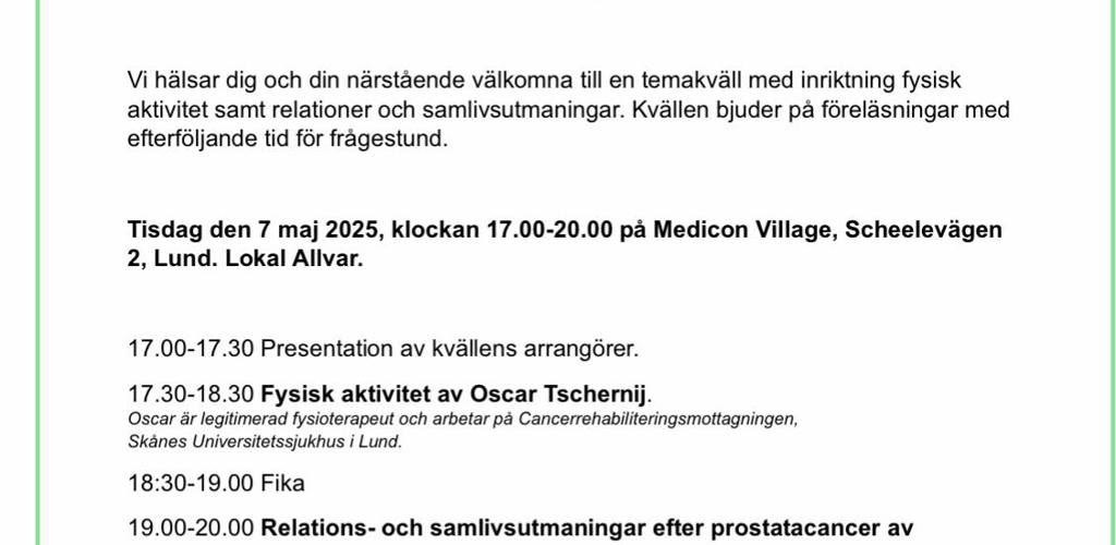 Lund Aktivitet 250507