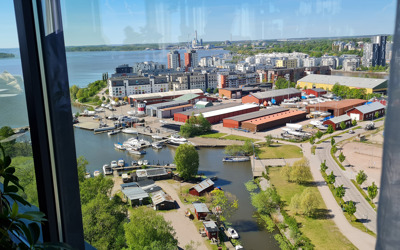 Fantastisk utsikt från våning 18. Foto: Agneta Näsström